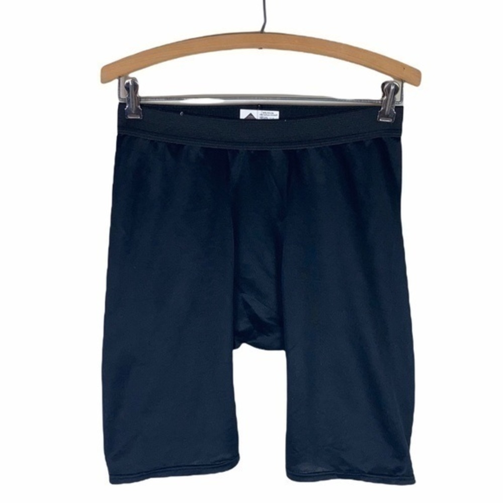 Vintage Moretz Lycra Slip Shorts Black Spandex